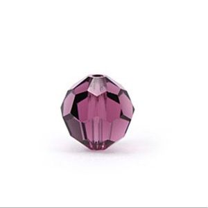 Swarovski Crystal beads 6mm Round – Amethyst